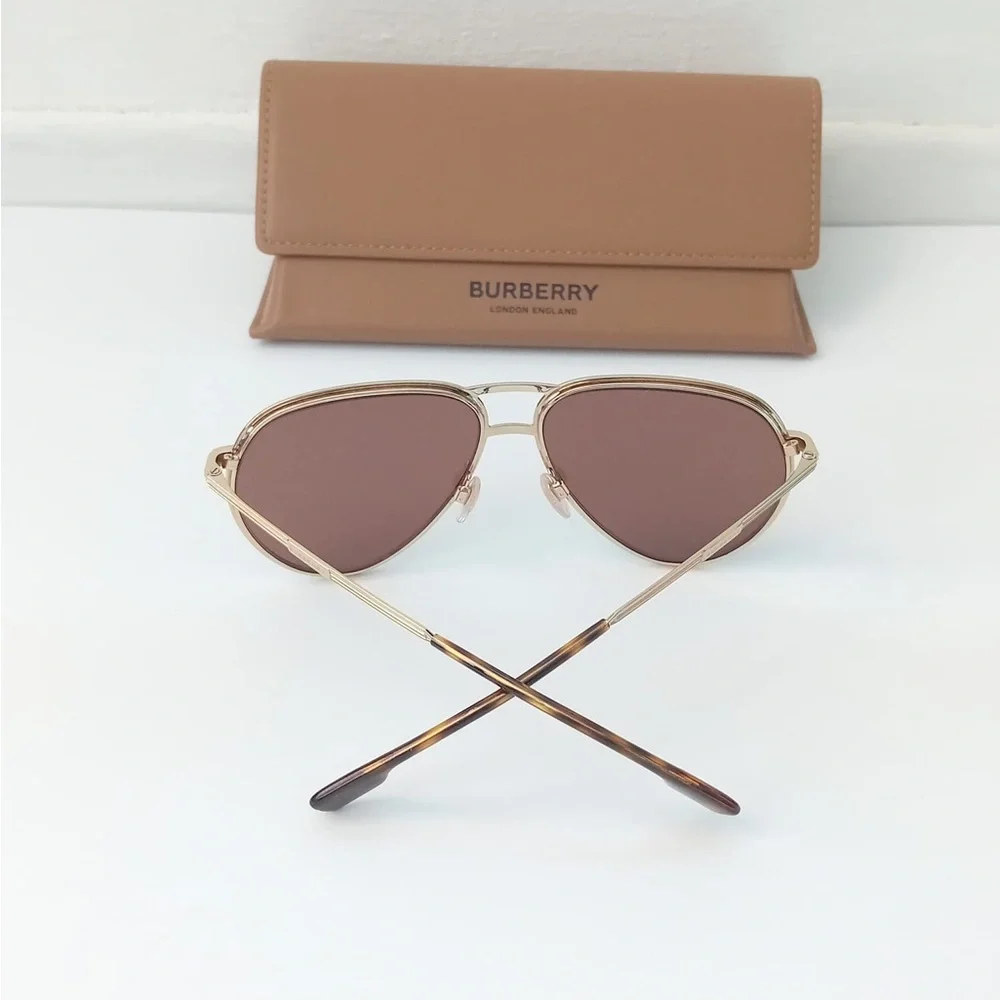Burberry BE3135 110973 Scott Men Pilot Dark Brown Sunglasses